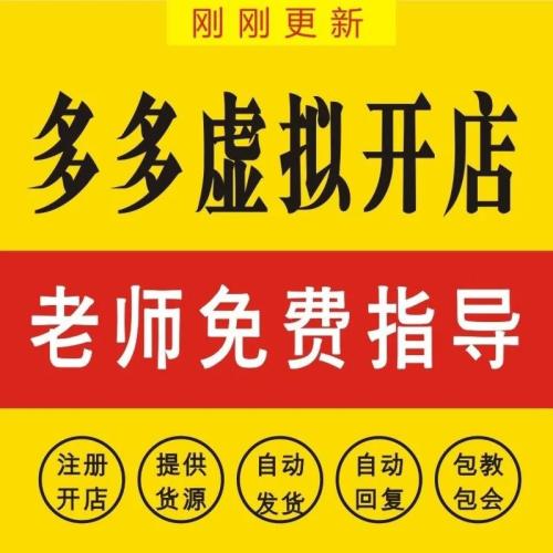 多多虚拟开店零基础教程全套新手入门dd课程
